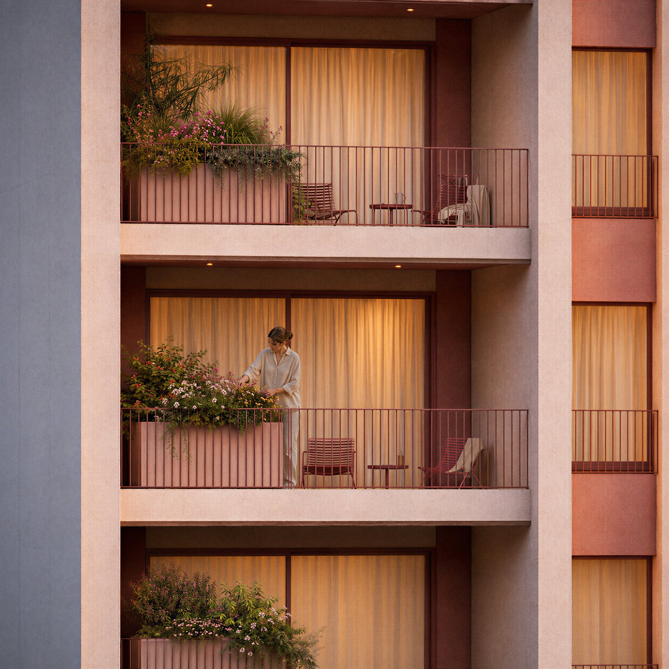 Caddebostan Apartmanı, balkon detayı