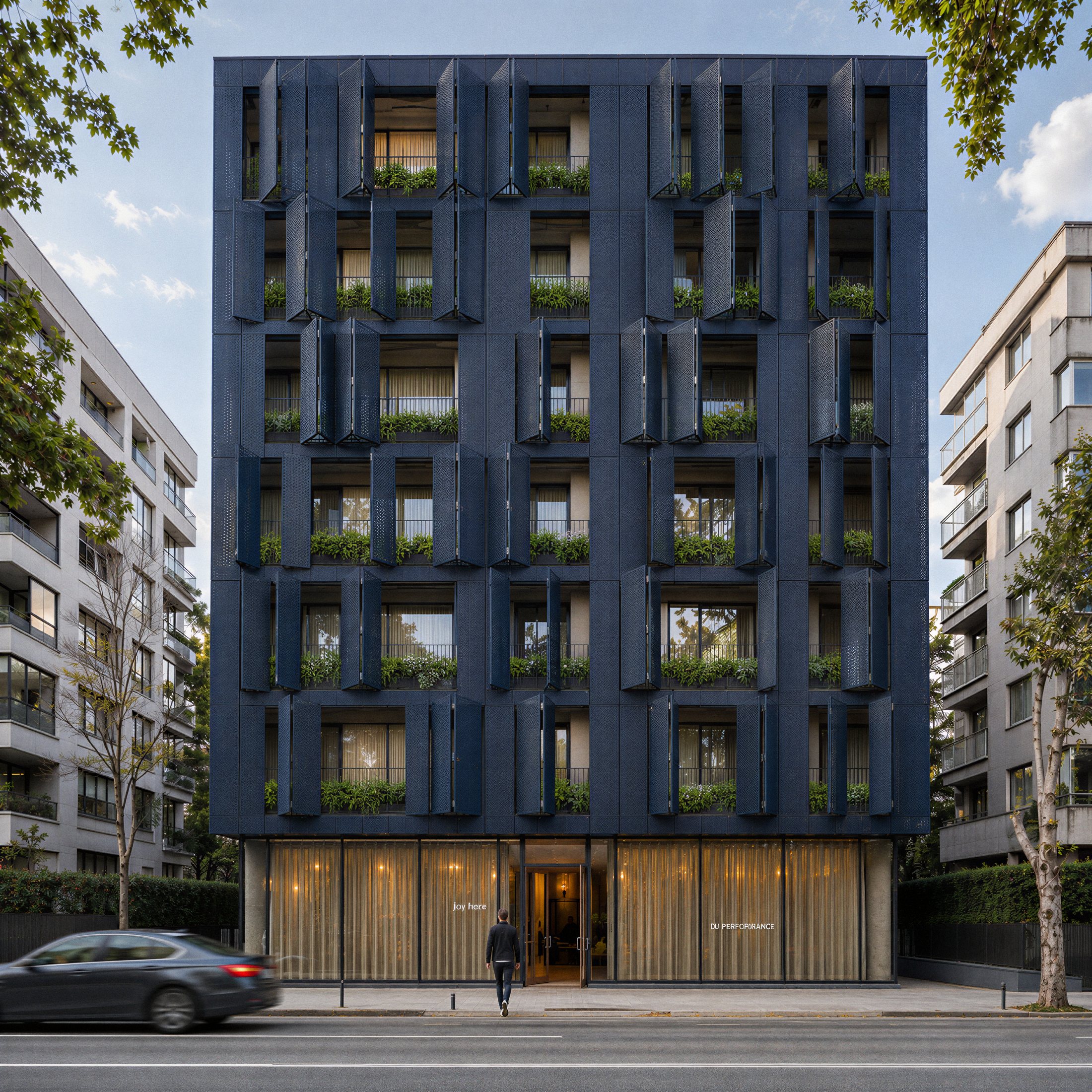 No:8 Apartmanı, gündüz cephe yakın görünüm